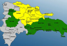 COE mantiene 10 provincias en alerta amarilla y 13 en verde