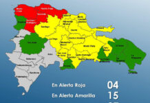 COE eleva a cuatro las provincias en alerta roja por lluvias