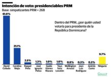 Gallup-RD: David Collado con 61.8 % supera ampliamente a sus rivales dentro PRM
