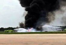 VIDEO: Avión cae en el Aeropuerto Internacional de La Romana