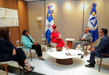 Alfredo Pacheco se reúne con presidenta del Parlacen con quien trata temas migratorios y ciberseguridad