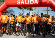 Más de 600 participantes en la cuarta edición de la Bicicletada Naranja