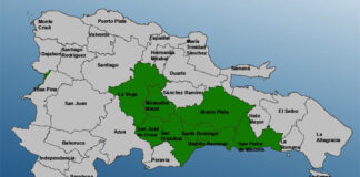 COE coloca siete provincias y el Distrito Nacional en alerta verde