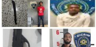 Policía Nacional arresta implicados por agresión sexual, robo y porte ilegal de armas