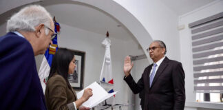 Faride Raful juramenta a José Benedicto Hernández como director del Instituto Nacional de Migración