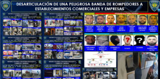 Policía desmantela banda de rompedores de comercios y empresas en distintas zonas del país