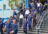 Policía Nacional evacúa en tres minutos a 1,464 agentes durante simulacro de terremoto