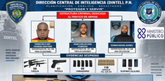 Policía Nacional ocupa 11 armas de fuego, incluidos cinco fusiles y una subametralladora