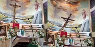 Sacerdote muere tras ser golpeado por una cruz de madera durante una misa transmitida en vivo